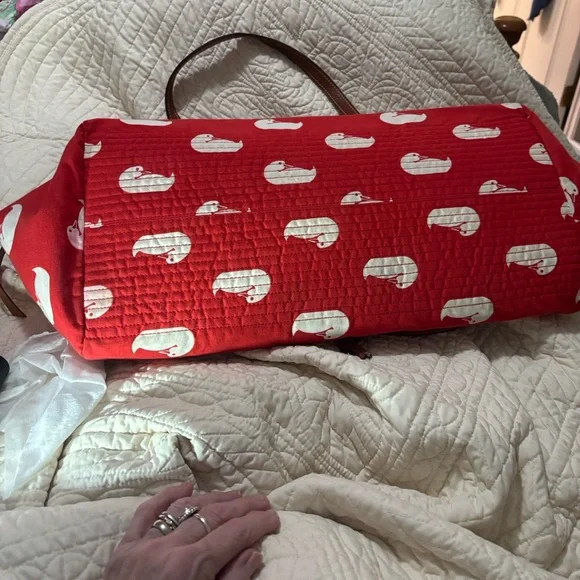 Dooney & Bourke Duck Print travel Shoulder Bag - Picture 3 of 17